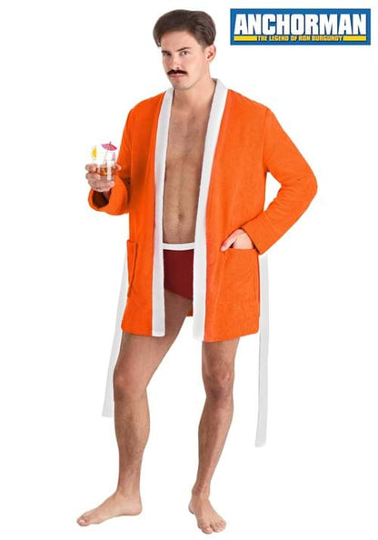 Anchorman Pool Party Ron Burgundy Costume for Men - US 1050