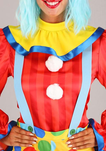 Posh Polka Dot Clown Costume for Women - US 5171