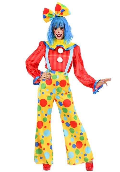 Posh Polka Dot Clown Costume for Women - US 5171