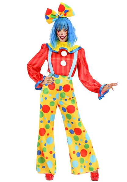 Posh Polka Dot Clown Costume for Women - US 5171