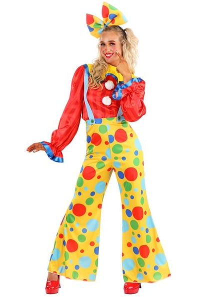 Posh Polka Dot Clown Costume for Women - US 5171