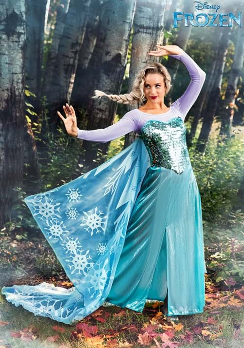 Premium Disney Frozen Elsa Costume for Women - US 2895