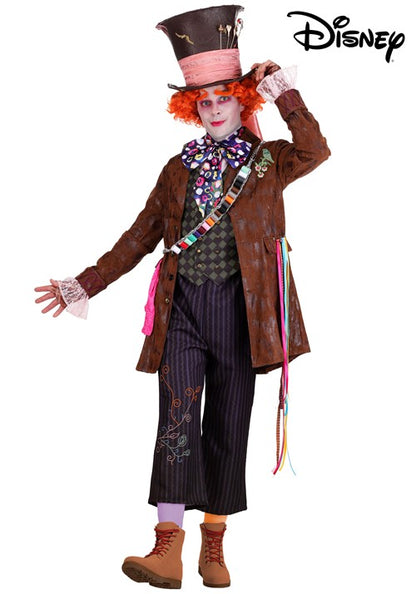 Adult Premium Live Action Disney Mad Hatter Costume - US 1972