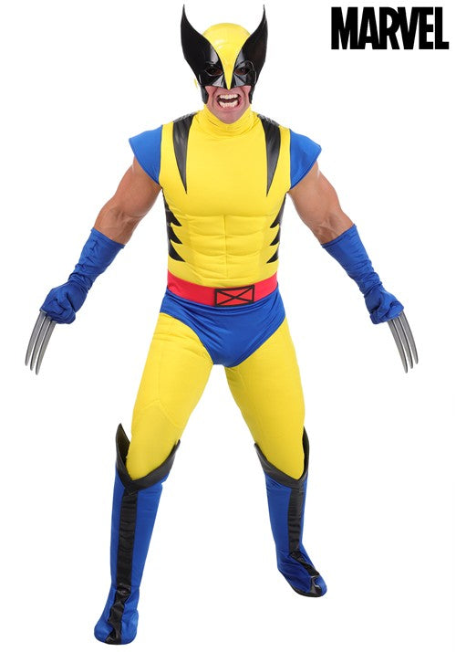 Men's Premium Marvel X-Men 1990s Wolverine Costume - US 0585