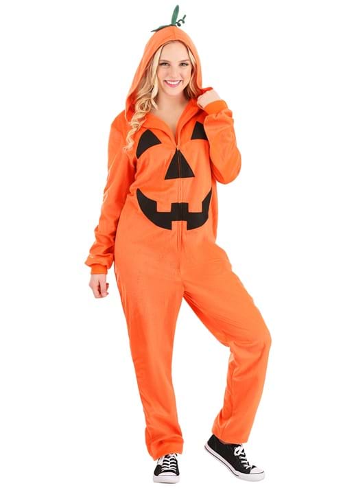 Adult Pumpkin Jumpsuit Costume - US 1369