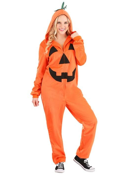 Adult Pumpkin Jumpsuit Costume - US 1369