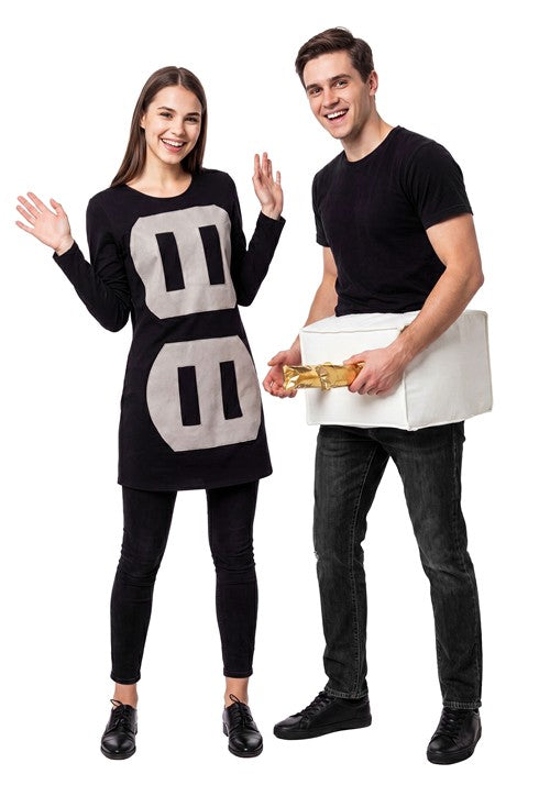 Adult Punny Plug and Outlet Couples Costume Set - US 6374