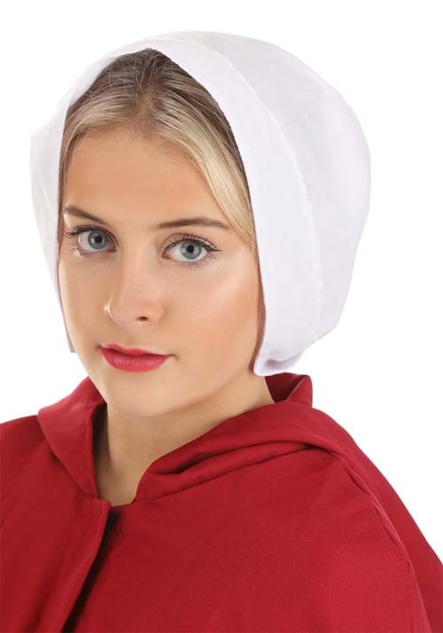 Adult Puritan Costume White Bonnet - US 5818