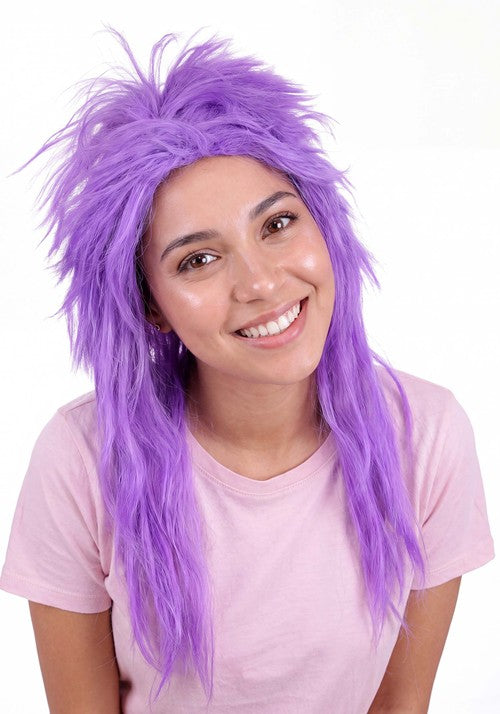 Adult Purple Punk Costume Wig - US 6543