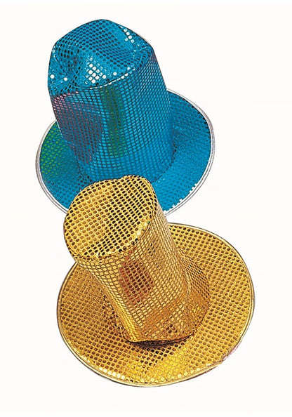 8-Inch Adult Purple Sequin Disco Accessory Hat - US 4954