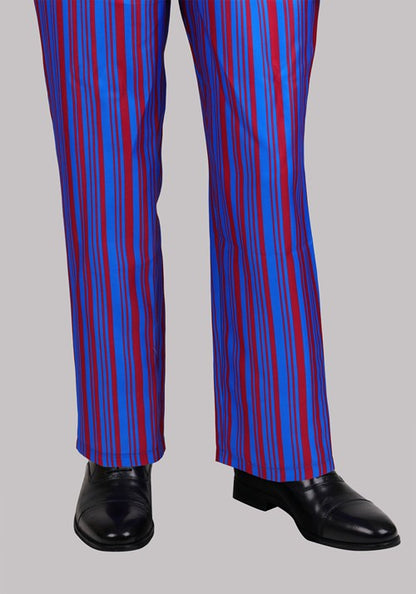Men's Deluxe Purple Striped 60's Swinger Costume Suit - US 2246