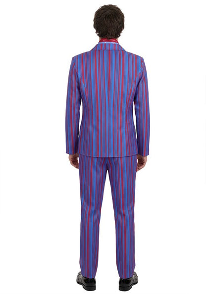 Men's Deluxe Purple Striped 60's Swinger Costume Suit - US 2246