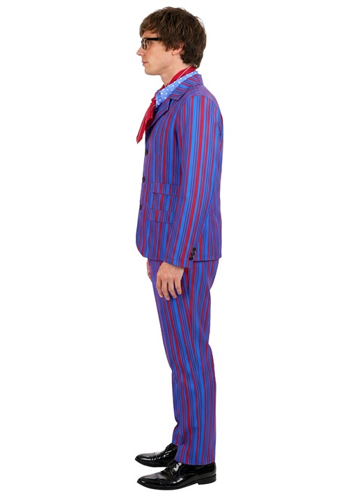 Men's Deluxe Purple Striped 60's Swinger Costume Suit - US 2246