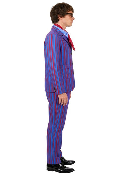 Men's Deluxe Purple Striped 60's Swinger Costume Suit - US 2246