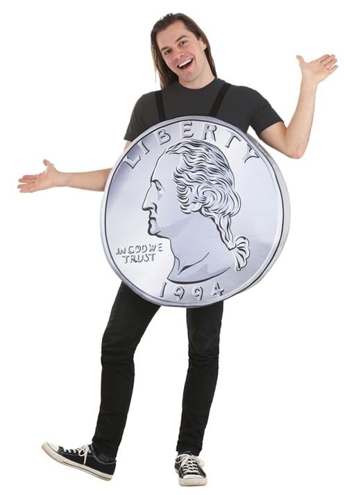 Silver Quarter Costume for Adults - US 3351