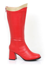 Adult Red and Gold Super Hero Boots - US 2892