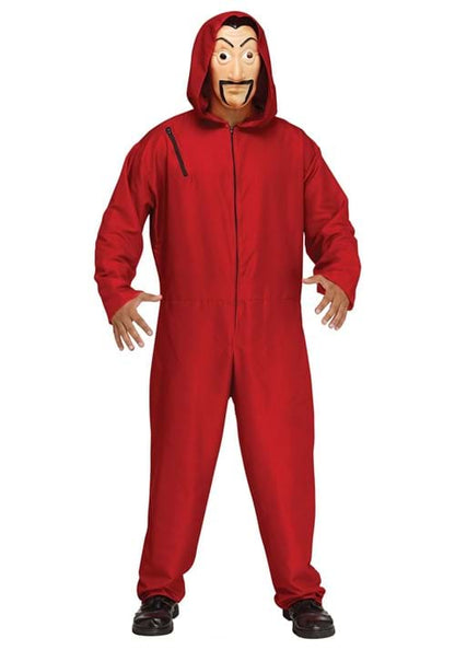 Adult Red Bank Robber Costume - US 1714