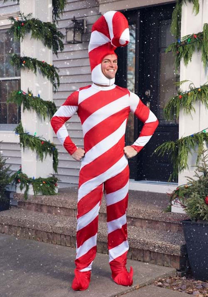 Red Candy Cane Christmas Costume - US 6383