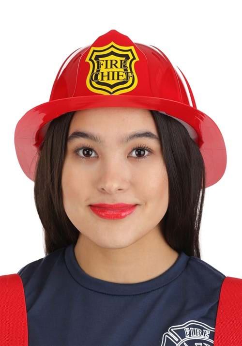 Adult Red Firefighter Costume Helmet - US 4256