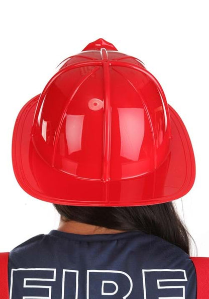 Adult Red Firefighter Costume Helmet - US 4256