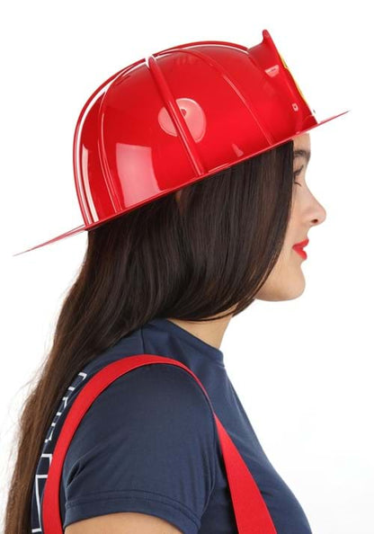 Adult Red Firefighter Costume Helmet - US 4256