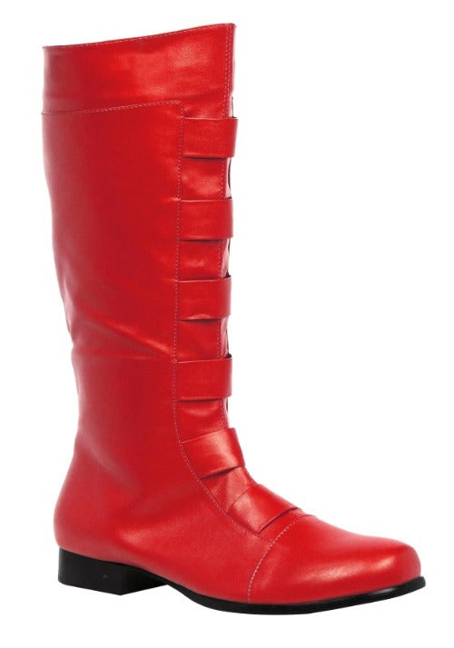 Red Superhero Boots for Adults - US 6513