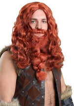 Men's Red Viking Wig and Beard Set - US 7719