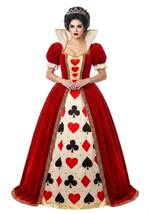 Women's Refined Queen of Hearts Costume - US 1946