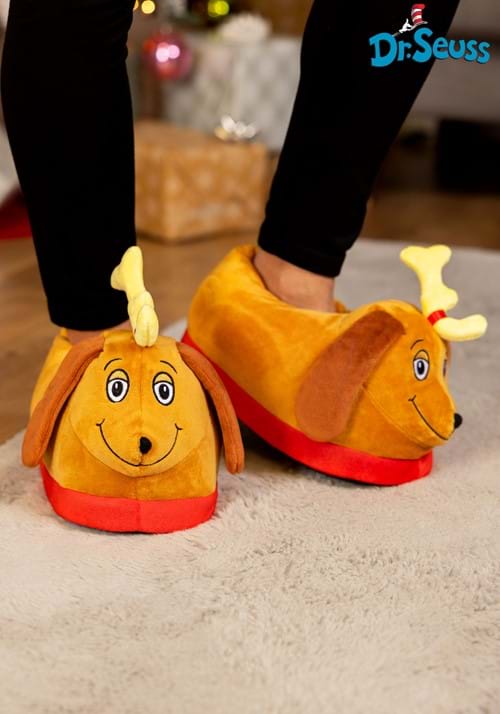 Grinch Reindeer Max 3D Adult Slippers - US 9144