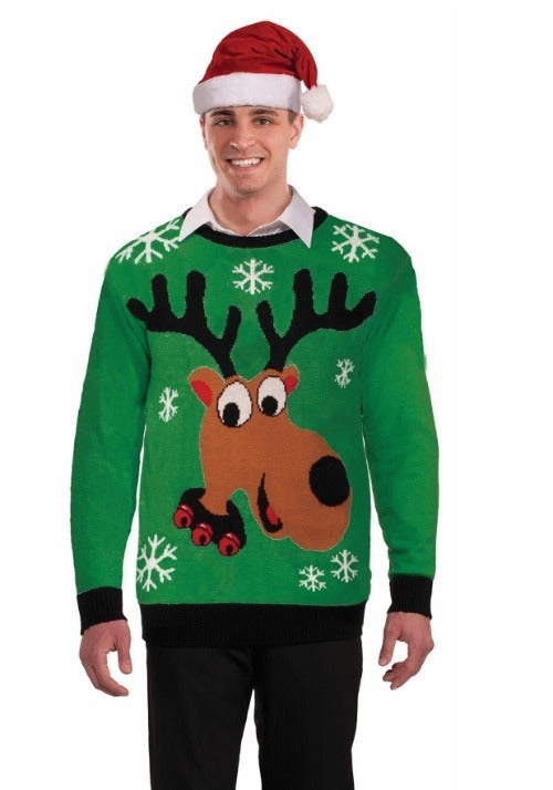 Adult Reindeer Ugly Christmas Sweater - US 6052