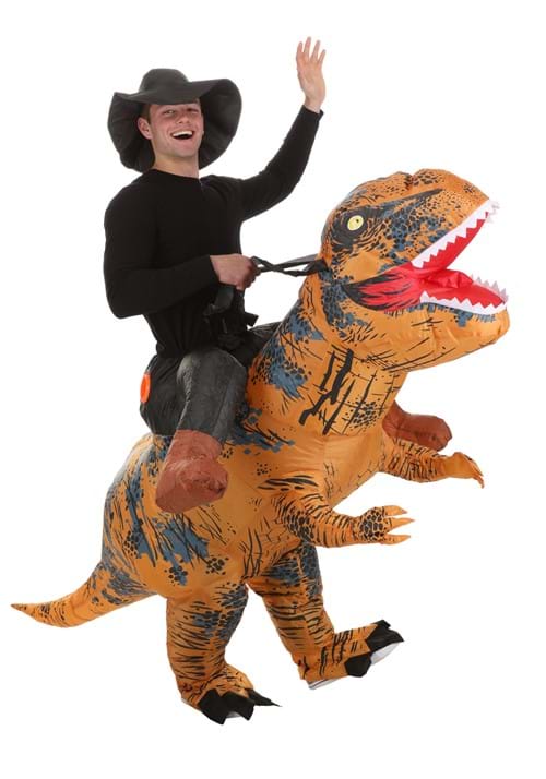 Adult Ride On T-Rex Inflatable Costume - US 7854