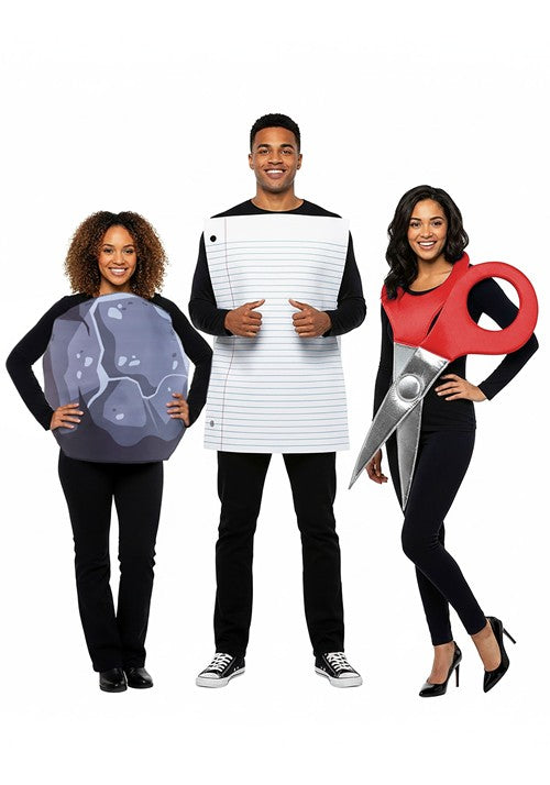 Adult Rock Paper Scissor Costume Set - US 6740