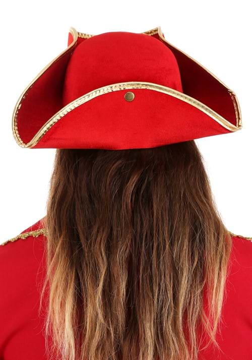 Rum Pirate Red Costume Hat for Adults - US 8230
