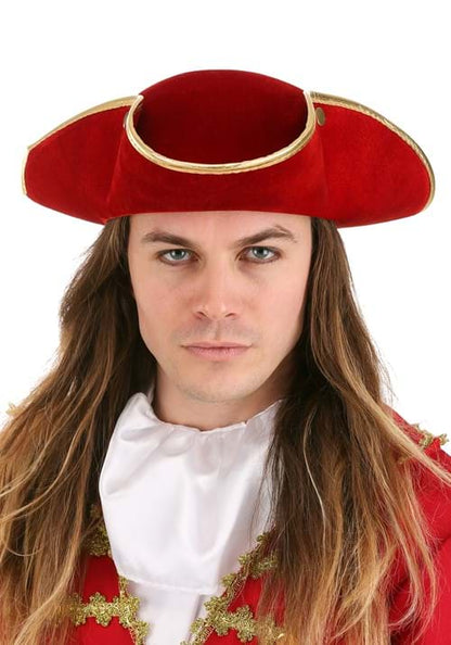 Rum Pirate Red Costume Hat for Adults - US 8230