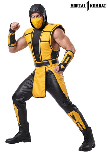 Men's Mortal Kombat Scorpion Costume - US 6196