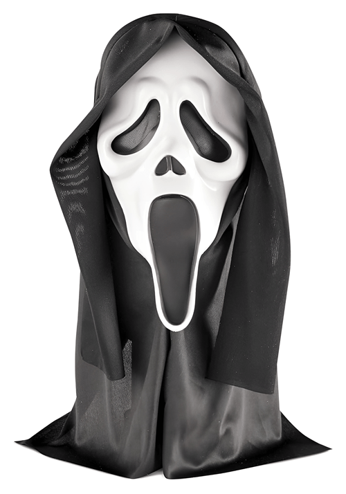 Adult Scream Movie Ghost Face Costume Mask - US 6803