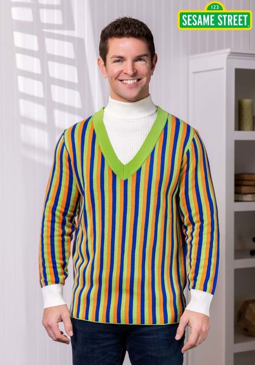 Sesame Street Bert Cosplay Knit Sweater for Adults - US 7975