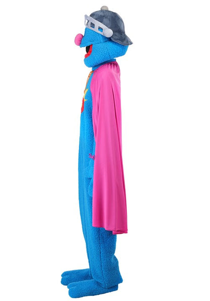 Men's Sesame Street Super Grover Mascot Costume - US 9873