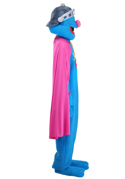 Men's Sesame Street Super Grover Mascot Costume - US 9873