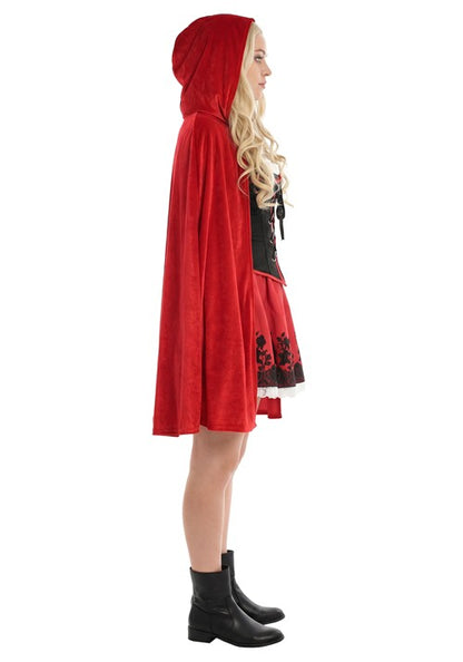 Women's Sexy Little Red Riding Hood Corset Costume Dress - US 4130