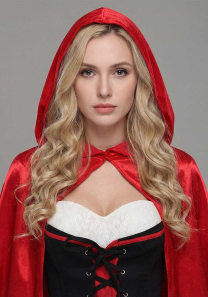 Women's Sexy Little Red Riding Hood Corset Costume Dress - US 4130
