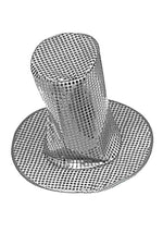 8-Inch Adult Silver Sequin Disco Hat Accessory - US 8713