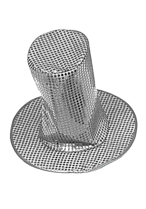 8-Inch Adult Silver Sequin Disco Hat Accessory - US 8713