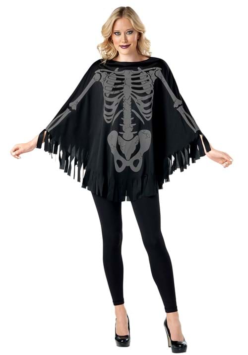 Skeleton Poncho Adult Costume - US 1161