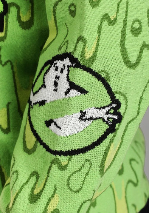 Ghostbusters Slimy Salutations Slimer Adult Sweater - US 9993
