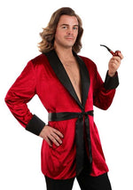 Adult Red Smoking Jacket Costume - US 0828