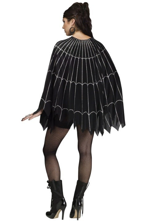 Spider Web Poncho Costume for Adults - US 3188
