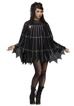 Spider Web Poncho Costume for Adults - US 3188
