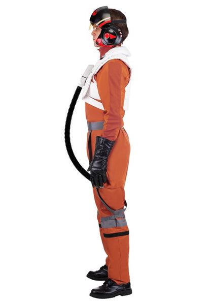 Men's Star Wars Deluxe Poe Dameron Costume Pilot Suit - US 9383