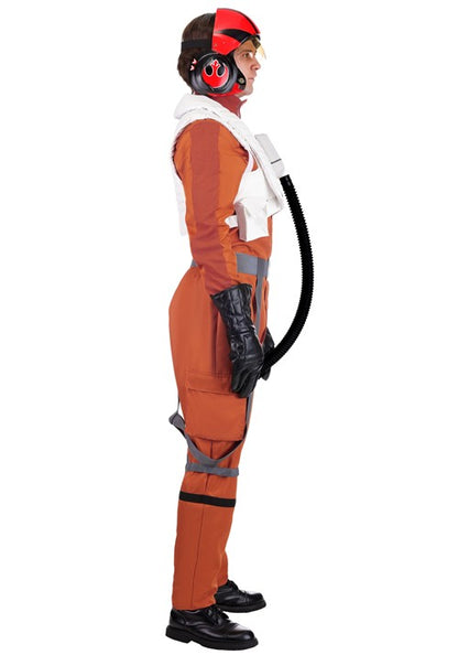 Men's Star Wars Deluxe Poe Dameron Costume Pilot Suit - US 9383